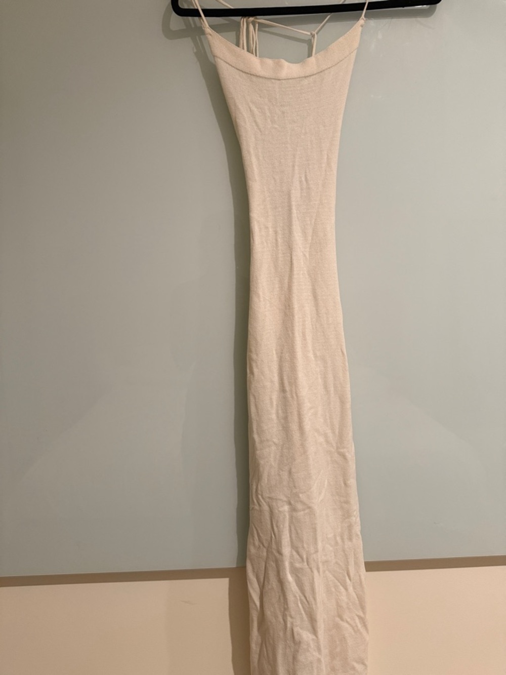 ALOHA Collection Backless Cream Maxi Dress